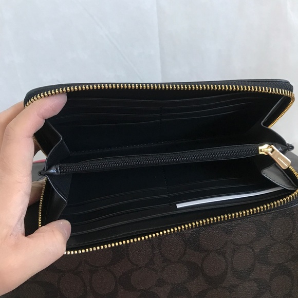 🌷coach zip top tote set/shoulder bag & wallet - Picture 4 of 6